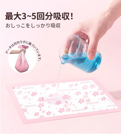 <a href="https://www.qoo10.jp/gmkt.inc/Search/brand.aspx?brandno=109151" target="_blank" class="title_brand" id="btn_brand" title="Honeycare">Honeycare</a>ペットシーツ サクラ柄入り ペットシート厚型　サイズ選択可 レギュラー ワイド スーパーワイド 256枚 128枚 64枚 まとめ買い サクラの香り付き 犬 猫 ペット用品