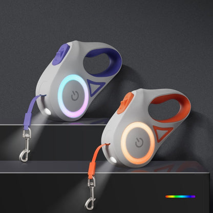 新型LED発光犬ロープペット牽引ロープ自動伸縮ドッグランロープ犬ロープ牽引ロープ犬用品