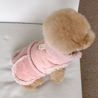ペット服 犬の服 犬猫服 テディビーベア ヨークシャー 小中型犬 服 快適 ペット用品 犬用品 ベストを牽引 散歩 防寒 秋冬