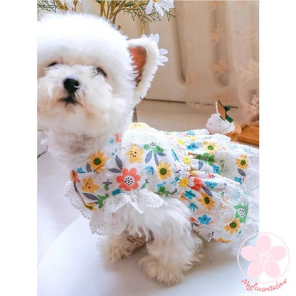 人気商品超目玉 ペット 服 安い 犬 春 夏 花 柄 ノースリーブ ワンピース かわいい 可愛い ハイブランド 猫 ドッグウェア