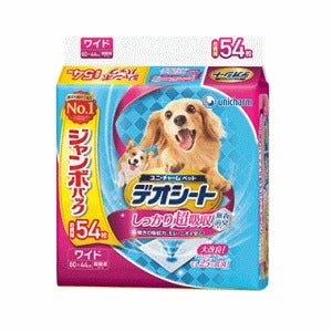<a href="https://www.qoo10.jp/gmkt.inc/Search/brand.aspx?brandno=18151" target="_blank" class="title_brand" id="btn_brand" title="ユニ・チャーム">ユニ・チャーム</a>ユニ・チャームペットケア デオシート しっかり超吸収 無香消臭タイプ ワイド 54枚入