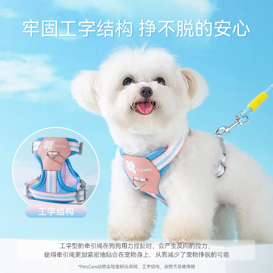 犬 リード ハーネス 紐 散歩紐 犬用デニムハーネス＆リード けん引ロープ ペット用品 s07