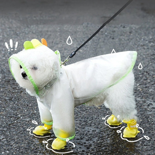 犬 レインウェア 小型犬 中型犬 レインコート 雨具 品質いいな新品 フード付き ウェア ポンチョ 梅雨対策 犬の服 ペット用品 レイングッズ 雨カッパ レインウエア