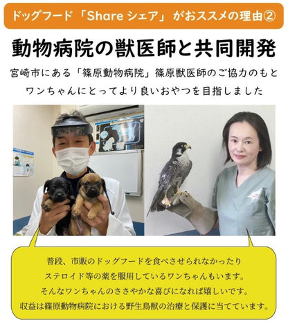 <a href="https://www.qoo10.jp/gmkt.inc/Search/brand.aspx?brandno=126891" target="_blank" class="title_brand" id="btn_brand" title="Takachiho Muratabi">Takachiho Muratabi</a>ドッグフード 無添加 おやつ お試し低アレルギー 愛犬と飼い主が一緒に食べられるおやつ シェア 40g 8袋
