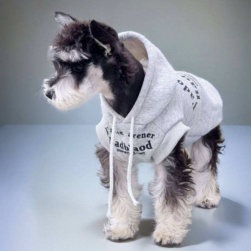 ペット服 春秋 小型犬 ノースリーブ ドローストリング フード付きトレーナー 小型犬＆中型犬 犬服