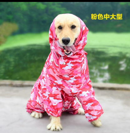 人気ペット マッキントッシュ 中型犬 大型犬 防水 4本足 マッキントッシュ 犬 フード付き マッキントッシュ
