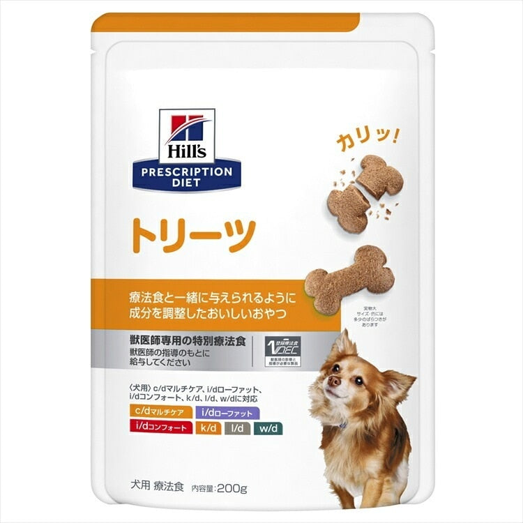 <a href="https://www.qoo10.jp/gmkt.inc/Search/brand.aspx?brandno=77777" target="_blank" class="title_brand" id="btn_brand" title="プリスクリプション・ダイエット">プリスクリプション・ダイエット</a>ドッグフード 犬用 療法食 ヒルズ トリーツ 200g Treats 犬 食事 おやつ c/dマルチケア i/dローファット i/dコンフォート k/d l/d w/d プリスク