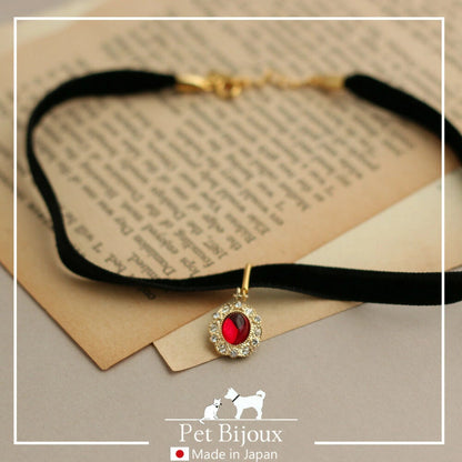 <a href="https://www.qoo10.jp/gmkt.inc/Search/brand.aspx?brandno=121124" target="_blank" class="title_brand" id="btn_brand" title="MELODY ACCESSORY">MELODY ACCESSORY</a>K18GP 送料無料 ドッグアクセサリー 犬用 ネックレス カラー ベロア 首輪 チョーカー 犬 いぬ DOG ねこ 猫 ペット シンプル 小型犬 中型犬 かわいい おしゃ