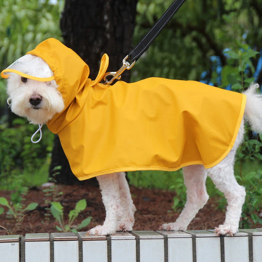 犬用レインコート 犬レインコート ポンチョ型 ドッグウェア 犬カッパ 雨具 雨対策 散歩 お出かけ 腹当て 透明フード付き 小型犬 中型犬 大型犬