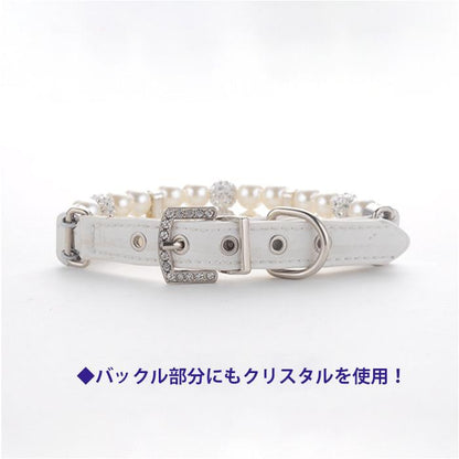 アクセサリー 小型犬 チョーカー セレブ 首輪 おしゃれ パール かわいい きれい ペット 猫 中型犬 キラキラ 犬
