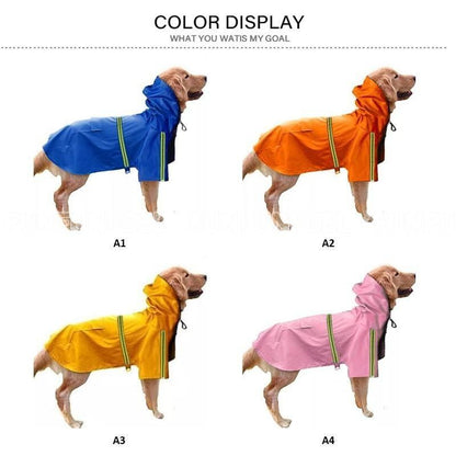 犬 レインコート ポンチョ 中型犬 小型犬 大型犬 かわいい ペット 雨具 防水 軽量 反射板付き ドッグレインコート