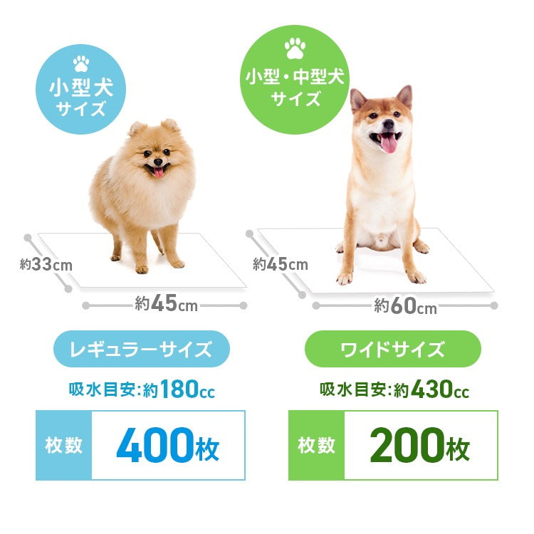 <a href="https://www.qoo10.jp/gmkt.inc/Search/brand.aspx?brandno=114450" target="_blank" class="title_brand" id="btn_brand" title="WEIMALL">WEIMALL</a>ペットシーツ 厚型 ワイド レギュラー 大容量 1200枚 800枚 600枚 200枚 まとめ買い 使い捨てペットシート 多頭飼い 犬 猫 業務用 ペット用品