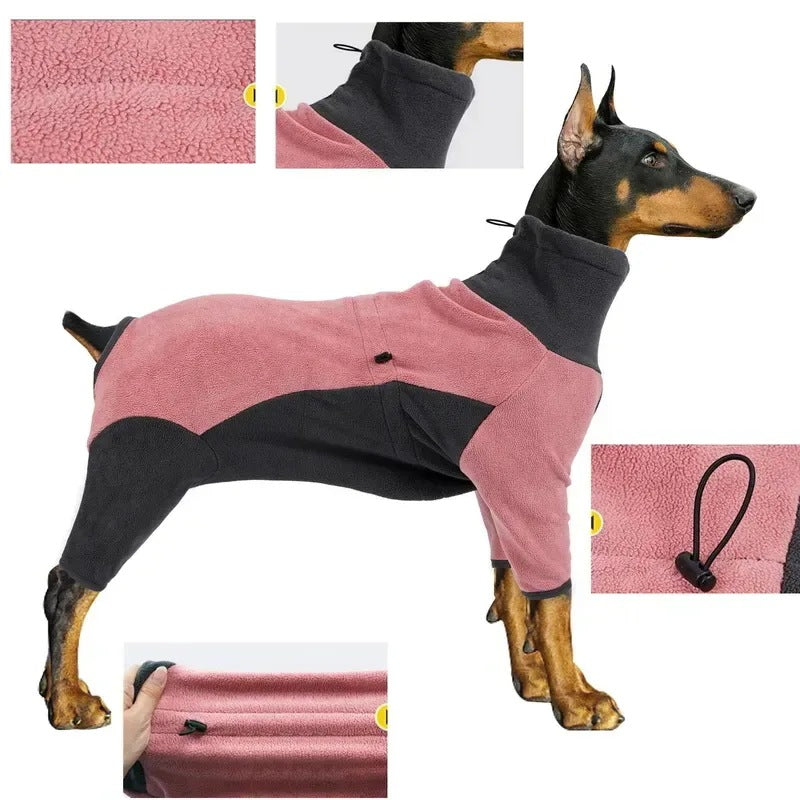 可愛い 極フリーススウェットシャツ 暖かい綿のパーカー 4本足のスウェットシャツ 伸縮性のある服 犬の服 ホームウェア 冬