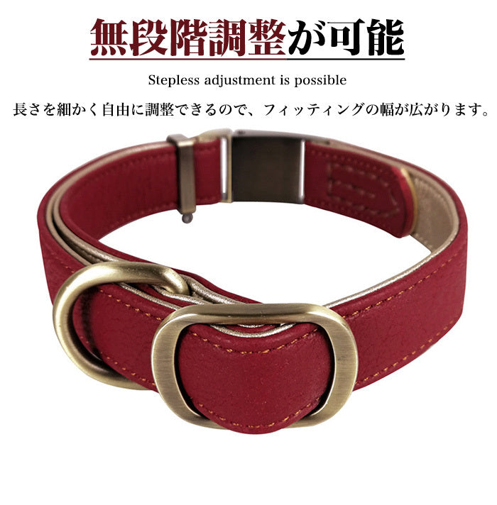 猫 小型犬 ペットグッズ 犬 2重ロック 痛くない 首輪 中型犬 レザー マイクロファイバー ドッグ ペット