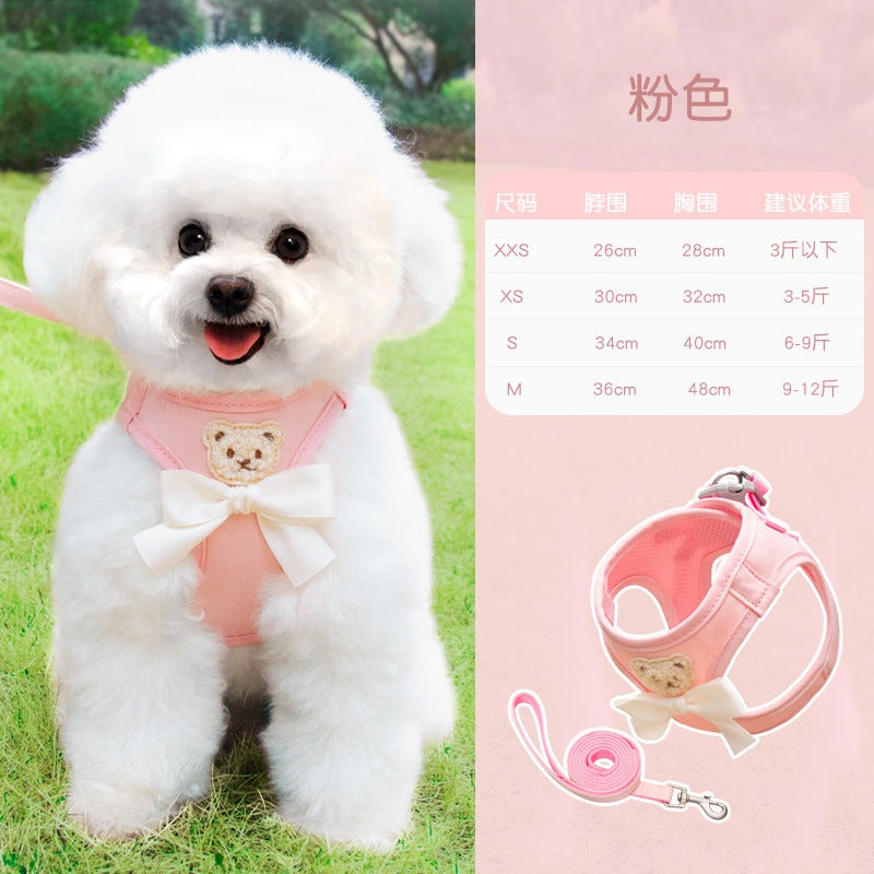 お出かけ 猫用 ハーネス 軽量 ペット用品 簡単装着 犬 ペットハーネス お散歩 小型犬 犬用ハーネス 中型犬 2点セット おしゃれ 51 リーシュ ハーネスリードセット 胴輪 ネコ用ハーネス リード