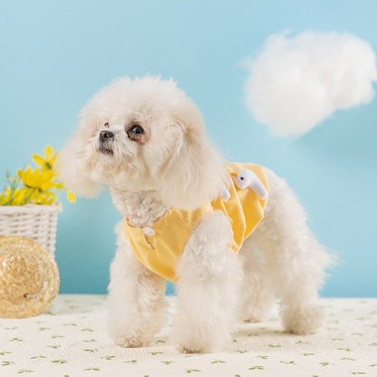犬 洋服 2025春夏犬服キュービックダックドレス薄い猫ペット服