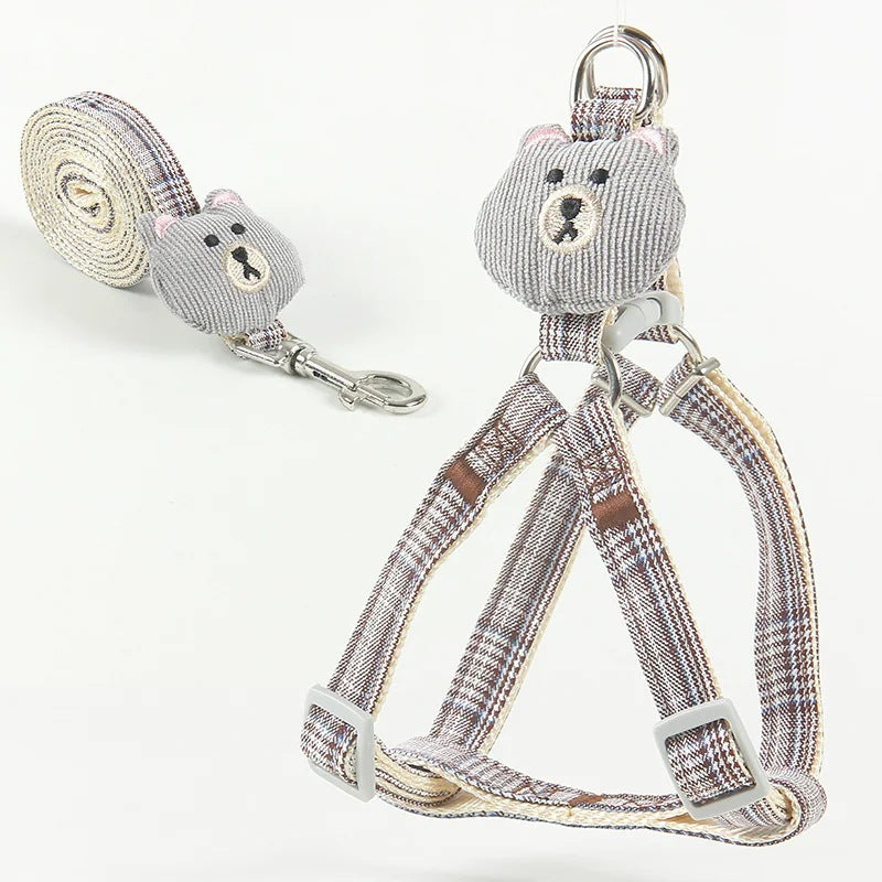 選べる福袋2025-ペット ハーネス リード ２点セット ドッグウェア 胴輪 犬用 犬服 お洒落 シンプル ペット用品