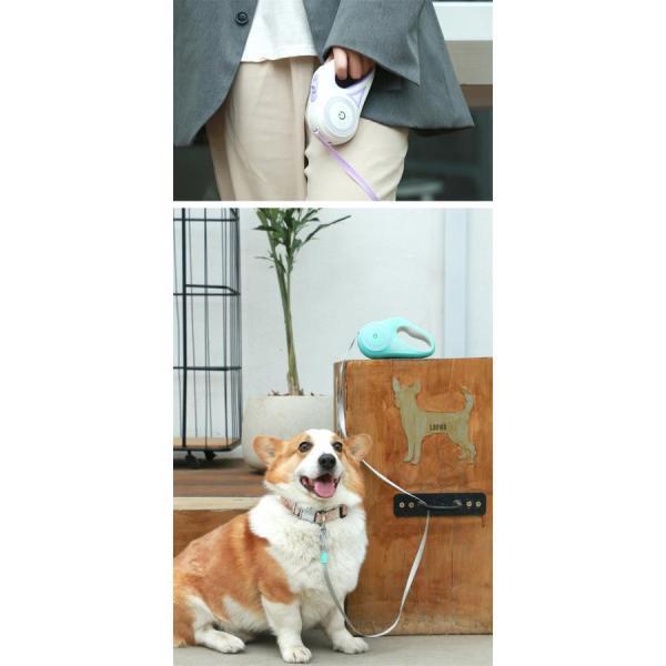 5m 電池別売り 小型犬 単4 散歩 伸縮 電池式 長い ワンタッチ 夜間 犬用リード ロック機能付 中型犬 軽量 巻き取り ライト付き リード 光る