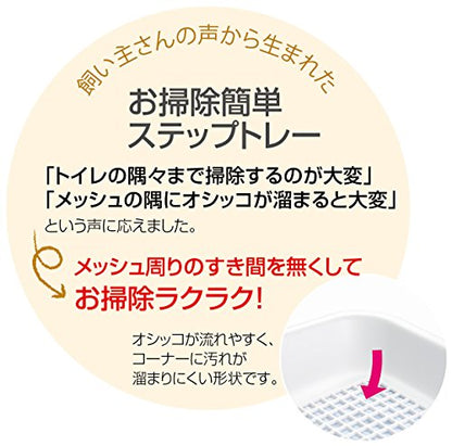 リッチェル お掃除簡単ステップトレーメッシュ ワイド