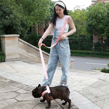 犬 リード ショルダーリード ペット ペット用 多機能 リード 肩掛けショルダーリード 胴輪 ハーネス 迷子防止 脱走防止 大型犬 中型犬 小型犬 安全 散歩 お出かけ 6ways 犬用 9色 S-X