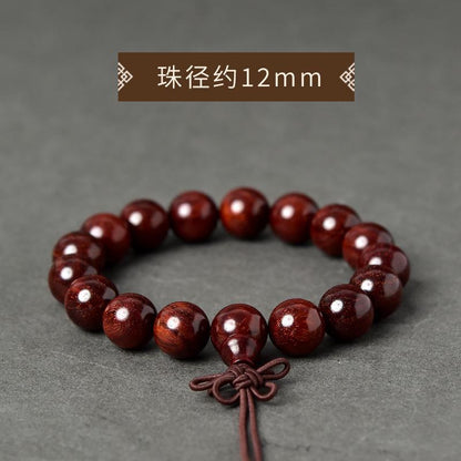 精品小叶紫檀文玩手串高密金星血檀108木质佛珠单圈工艺品批发
