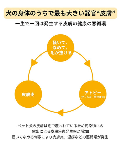 <a href="https://www.qoo10.jp/gmkt.inc/Search/brand.aspx?brandno=120824" target="_blank" class="title_brand" id="btn_brand" title="ドクターバイ">ドクターバイ</a>[公式] スキン＆コート 犬 皮膚 サプリメント 毛 保湿 皮膚炎 痒み止め 指間炎 日本特許成分「AF-343」 30本 (240g)