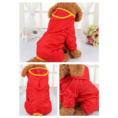 ペット服 犬 レインコート 犬レインコート 小型 中型犬 用 ペットレインコート 雨具 ドッグ ペット服 レインポンチョ カッパ 帽子付 レインウェア