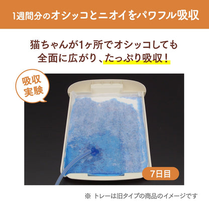 ニャンとも清潔トイレ [3つの脱臭成分で強力脱臭] 脱臭・抗菌シート 複数ねこ用 8枚 [猫用システムトイレシート] システムトイレ 猫用 トイレシート 消臭