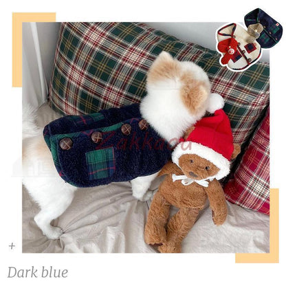 犬の服 可愛いマフラー付き 小中型犬服 両面 ボア チョッキ ボアベスト もこもこ犬ベスト ジャケット 重ね着 パーカー ドッグウェア ペット冬服 暖かい