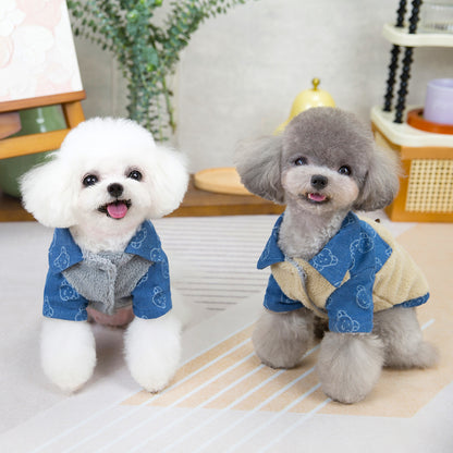 猫 犬 洋服 犬服 ペット服 大中小型犬 ペット用品 犬/猫用 犬の服 ペットウエア 小型犬 中型犬 通気 可愛い ドッグウェア トレーナー 犬 服 ワンピース サロペット ビションフリーゼ 犬猫服
