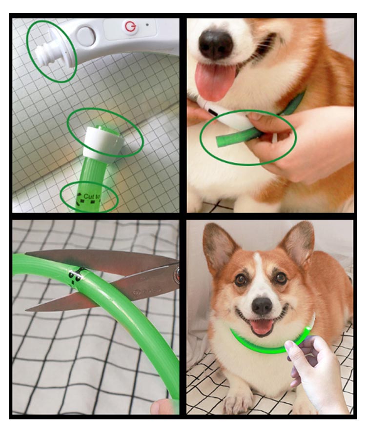 USB充電 ペット LED 光る カラー 小型犬 便利 散歩 リード ライト 首輪 光 繰り返し使える 犬 大型犬 光る首輪 猫 アウトドア 事故防止 安全グッズ ペット用品 柔らかい 痛くない ドッ