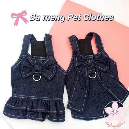 新作 トレンド ペット 服 安い 犬 春 夏 秋 冬 デニム タンクトップ ワンピース かわいい 可愛い ハイブランド 猫 ドッグ ウェア