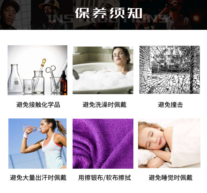 个性嘻哈20mm翻盖扣项链男古巴镶双排锆石时尚霸气轻奢潮牌项链