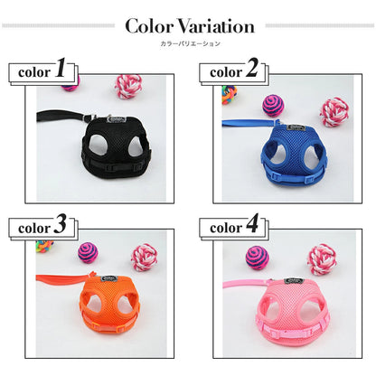 夏の新着商品 ペットハーネス＆リードセット ペット ペットグッズ 犬用品 猫用 胴輪リード ハーネスリード 犬 小型犬 中型犬 犬用 猫用 ハーネス 犬具 胴輪 リードセット メッシュ 通気性 オール