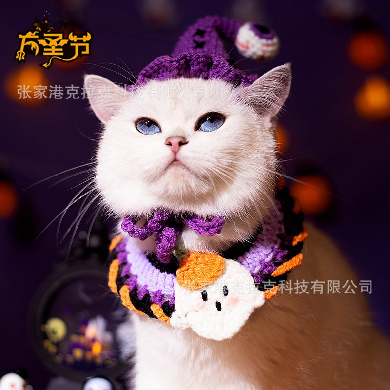 ねこ/犬用品 首輪マフラー サンタマフラー ハロウィンギフト プレゼント お祝い 大人気 着脱簡単 可愛い 散歩 旅行 撮影用 ペット服 記念撮影 INS tiktok かわいい ペット用品 ペット