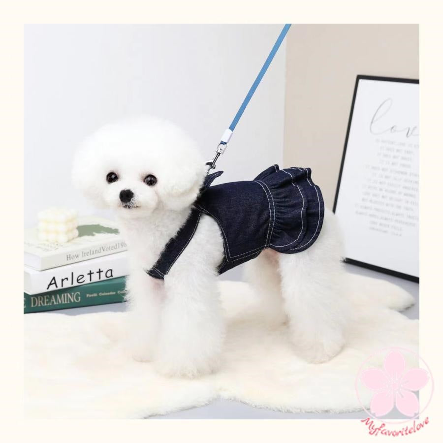 新作 トレンド ペット 服 安い 犬 春 夏 秋 冬 デニム タンクトップ ワンピース かわいい 可愛い ハイブランド 猫 ドッグ ウェア