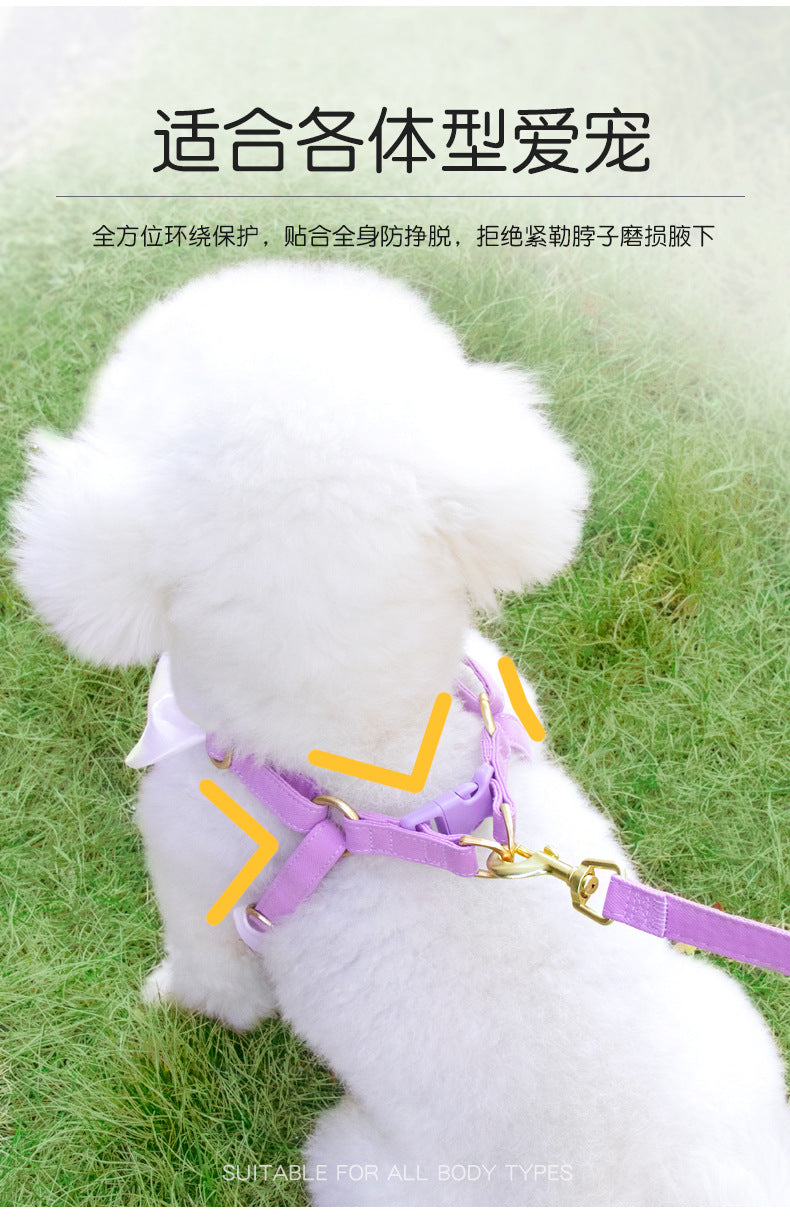 犬用ハーネス 胴輪 犬用 ネコ用ハーネス 猫用 中型犬 簡単装着 ハーネス お出かけ ペットハーネス シンプル 52 ハーネスリードセット 犬 おしゃれ ペット用品 2点セット リーシュ 軽量 リード