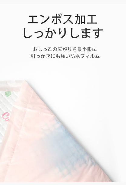 ペットシーツ サクラ柄入り ペットシート薄型　サイズ選択可 レギュラー ワイド スーパーワイド かわいいな柄付き