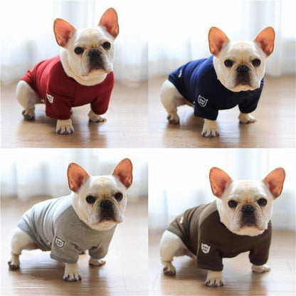 Tシャツ 散歩 フレブル 普段着 ドッグウェア 半袖 フレンチブルドッグ ペット服 中型犬 おしゃれ