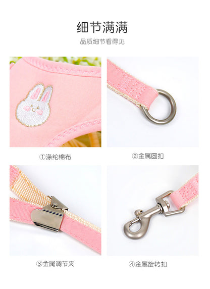 犬 ペット用品 猫用 犬用 おしゃれ お散歩 胴輪 103 犬用ハーネス ハーネス 2点セット リーシュ ペットハーネス 軽量 中型犬 小型犬 リード ネコ用ハーネス シンプル ハーネスリードセット