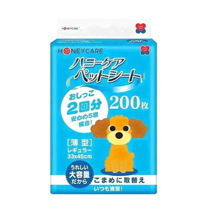 <a href="https://www.qoo10.jp/gmkt.inc/Search/brand.aspx?brandno=109151" target="_blank" class="title_brand" id="btn_brand" title="Honeycare">Honeycare</a>ペットシーツ 薄型 ペットシート　犬猫 サイズ選択可 レギュラー800枚 ワイド400枚 スーパーワイド200枚