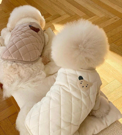 ペット服 犬の服 犬猫服 厚手 テディビーベア ヨークシャー 小中型犬 服 快適 ペット用品 犬用品 散歩 防寒 秋冬服