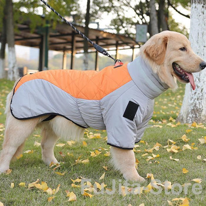 ペット服 犬服 ドッグウェア ダウンジャケット 大型犬防寒 秋冬 ワンちゃん服 大型犬 保温 防水 犬のコート 中綿ジャケット 裏起毛 二つ足 冬 暖かい服 愛犬用