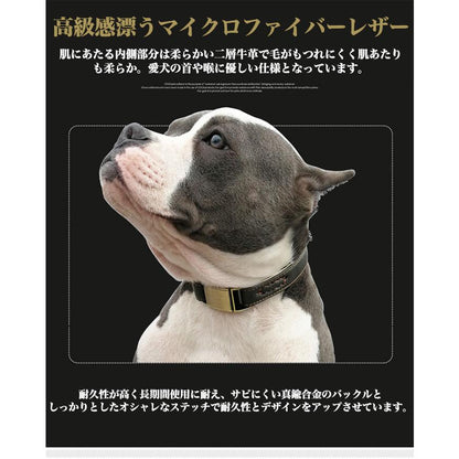 猫 小型犬 ペットグッズ 犬 2重ロック 痛くない 首輪 中型犬 レザー マイクロファイバー ドッグ ペット