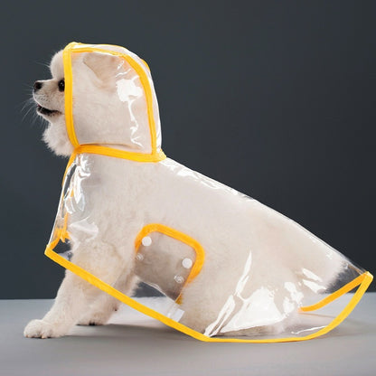 人気ペットマッキントッシュ透明犬マッキントッシュ防水防風ペット服大型犬