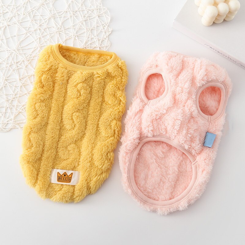 秋冬 ペットウェア のペット服犬の保温綿入れベストベストリバーシブルチョッキテディビーベア猫の服