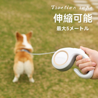 犬 伸縮リード 犬用 3m 5m おしゃれ 人気 おすすめ かわいい 中型犬 大型犬 小型犬 長い フック 自動巻き取りリード アウトドア 散歩