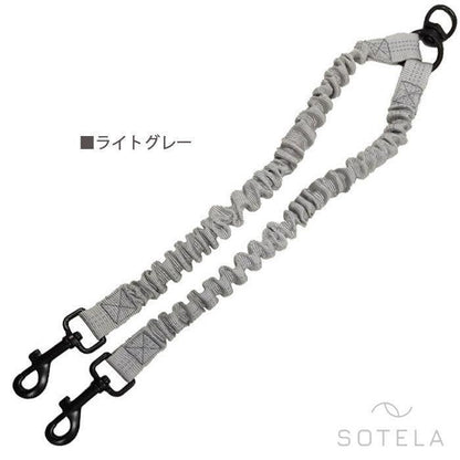 伸縮リード お散歩用 2頭引きリード ツインリードフレンチブルドッグ 中型犬 ラクラク 多頭飼い