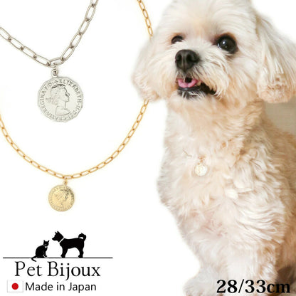 <a href="https://www.qoo10.jp/gmkt.inc/Search/brand.aspx?brandno=121124" target="_blank" class="title_brand" id="btn_brand" title="MELODY ACCESSORY">MELODY ACCESSORY</a>K18GP 送料無料 ドッグアクセサリー 犬用 ネックレス 首輪 チョーカー 犬 いぬ DOG ねこ 猫 ペット コイン シンプル 小型犬 中型犬 かわいい おしゃれ トイ