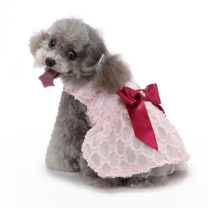 ペットウェア かわいい 犬の服装 猫と犬とペットのイブニングドレスペットの服 犬猫服　快適で可愛い 犬用品